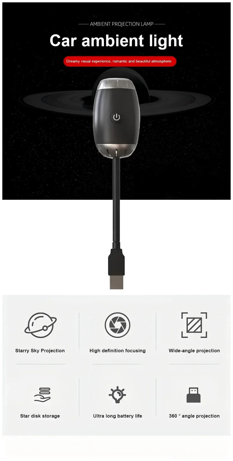 Veluna™ Starlight Projector